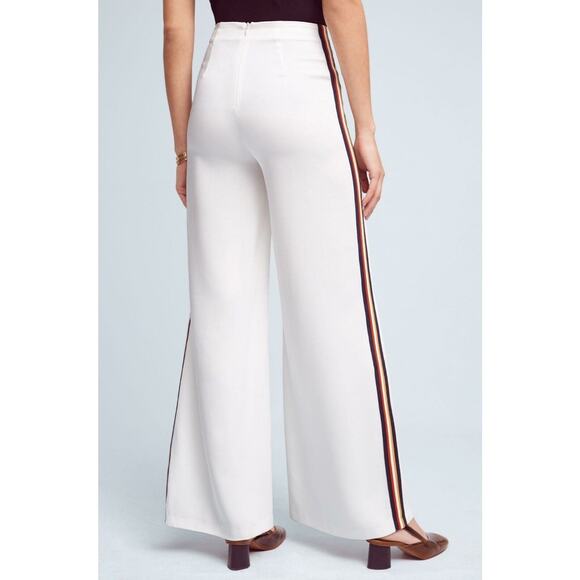 New Anthropologie Line + Dot Frances Chromanance Wide-Leg Pants $128 Sz X-SMALL - Picture 5 of 6